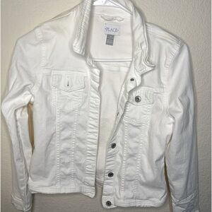White Jean Jacket, Worn Before, Size 16
